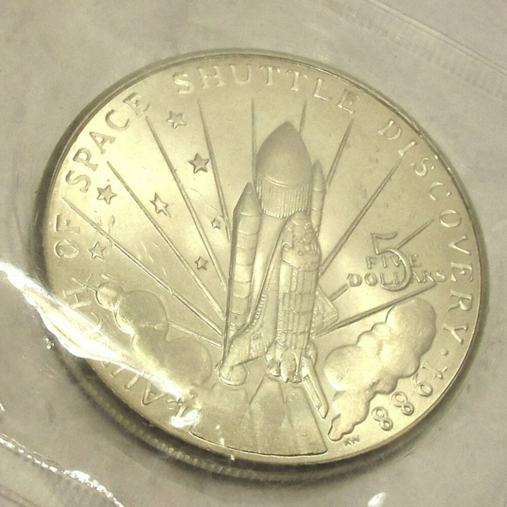 1988 Marshall Islands Space Shuttle Discovery Coin